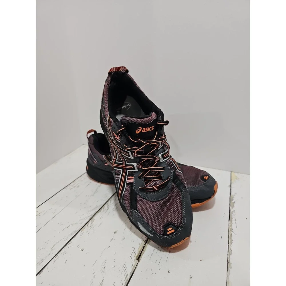 ASICS GEL Venture 5 Orange Grey mens Running Shoes Low Top Sneakers Size 13 US